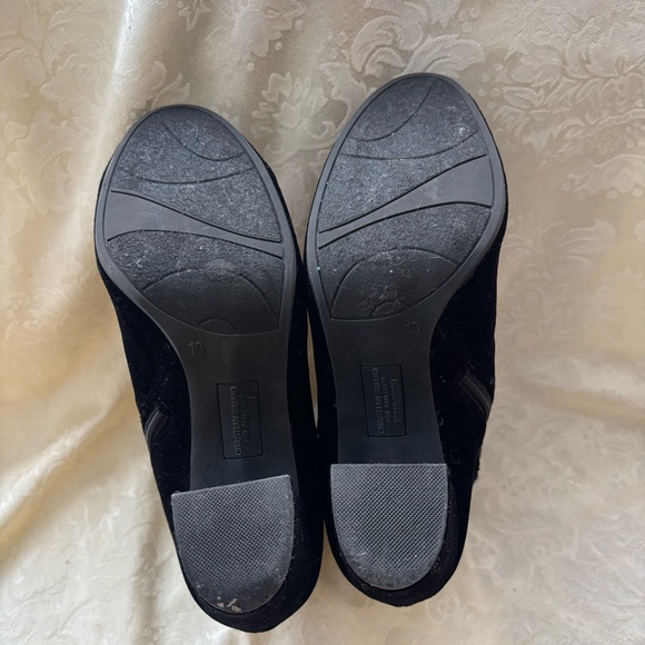 Christian Siriano Elegant Black Velvet Ankle Boots, Size 10 - Picture 14 of 14